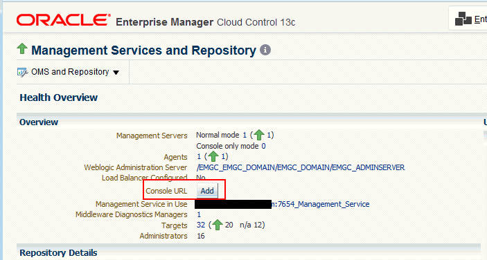 コンソールURLの編集 コンソールURLの編集