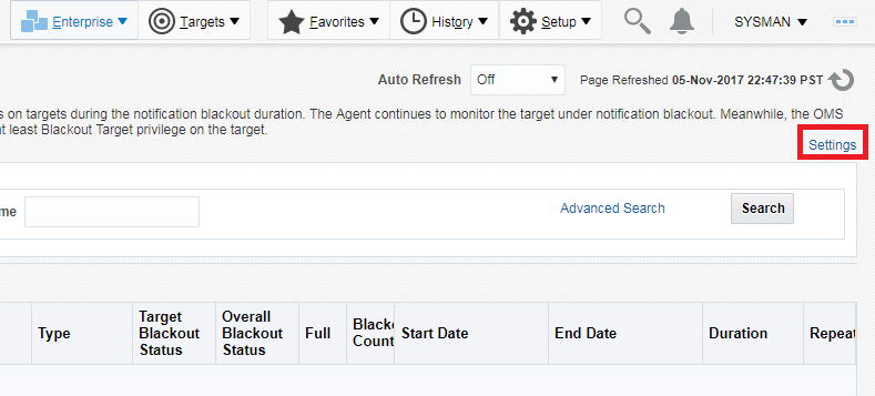 「ブラックアウト」ページにリンクを設定します。 「ブラックアウト」ページにリンクを設定します。