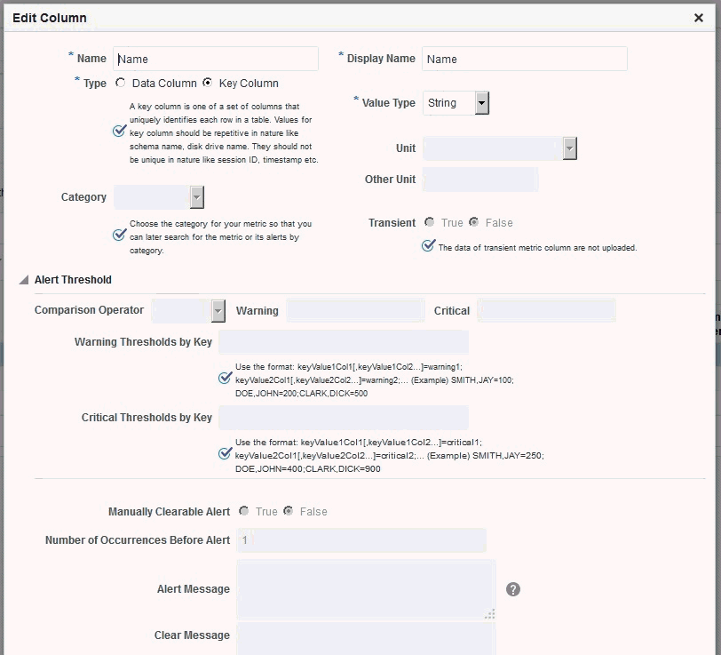 画像は、キー列の作成を示しています。