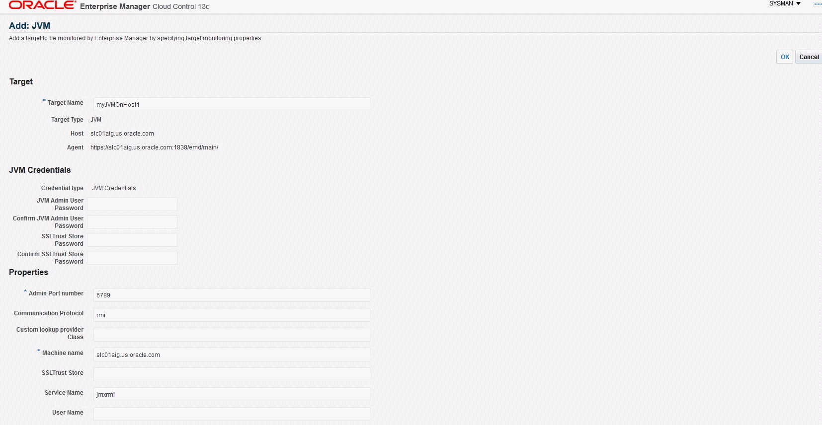 画像は、インスタンス・プロパティの追加を示しています。