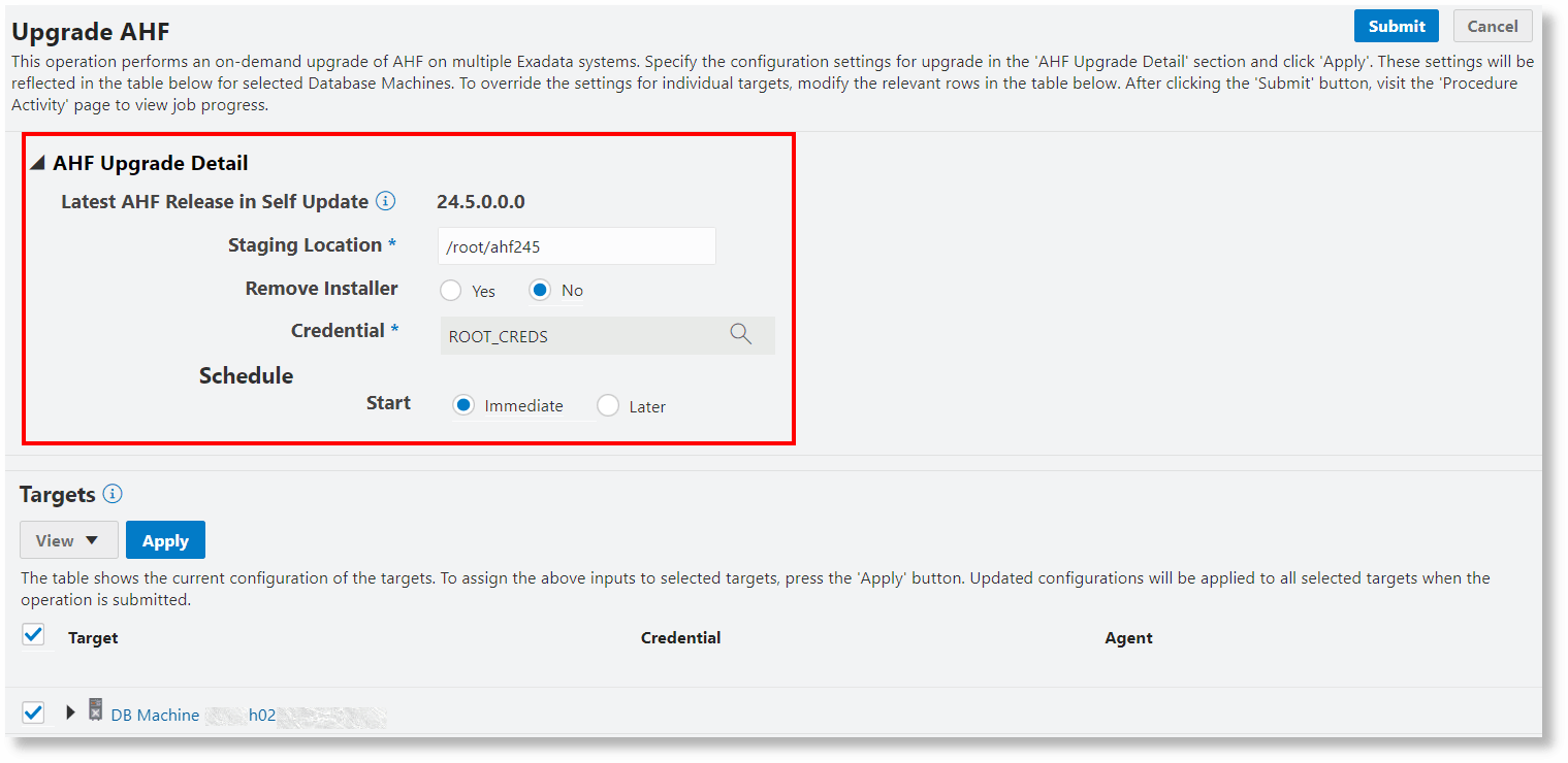 AHFのアップグレード