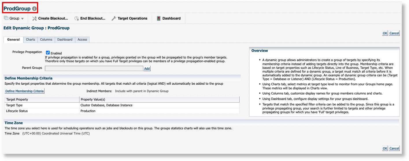 データベースのグループ