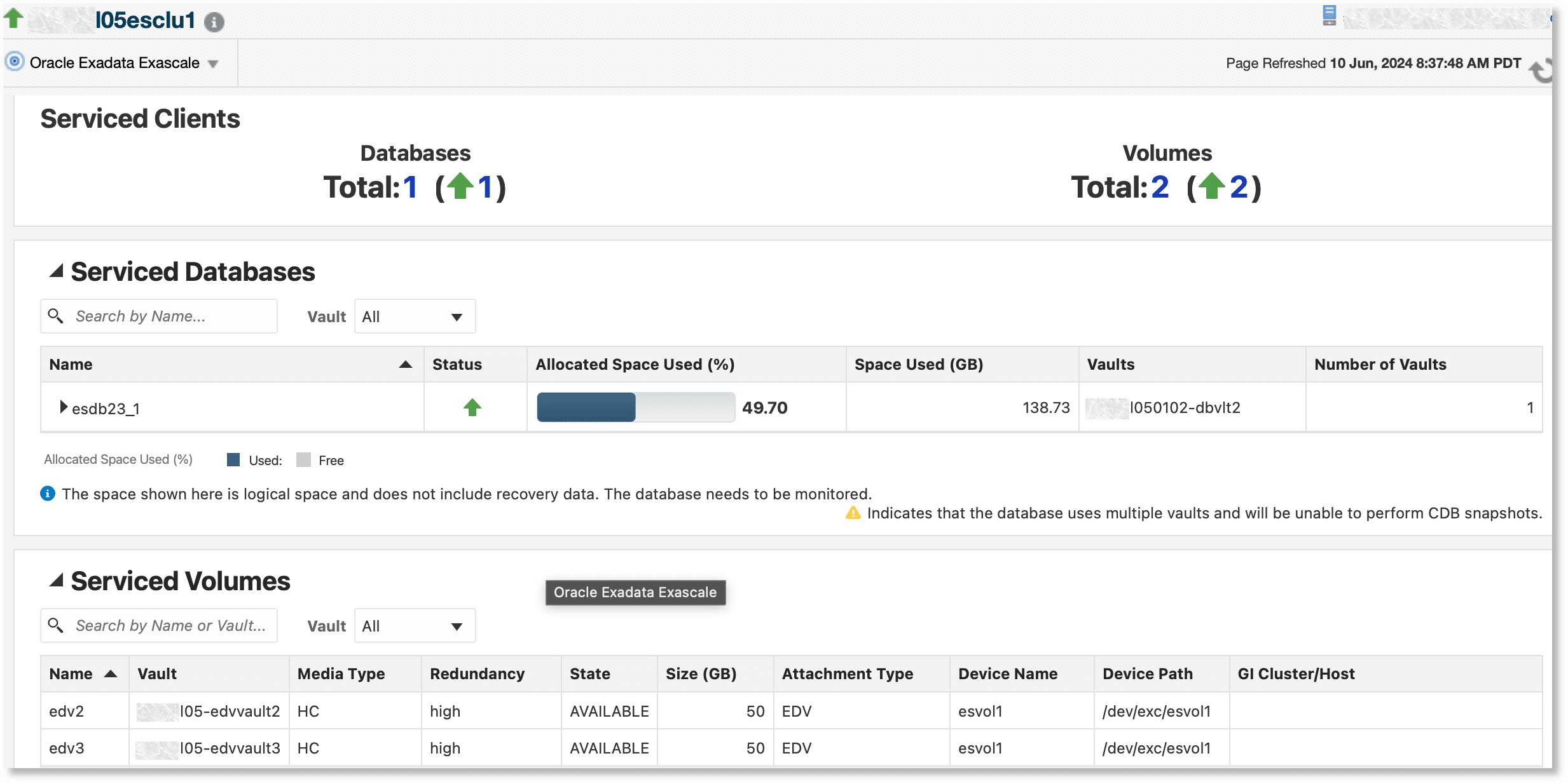 処理済のクライアント