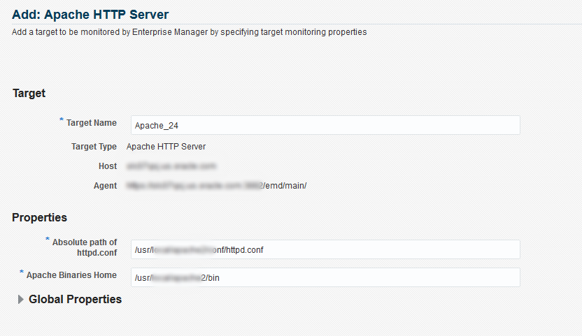 Apache HTTPサーバーの追加 Apache HTTPサーバーの追加