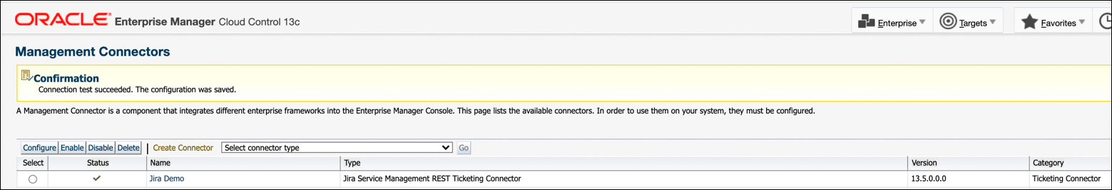 Image shows configuration confirmation.