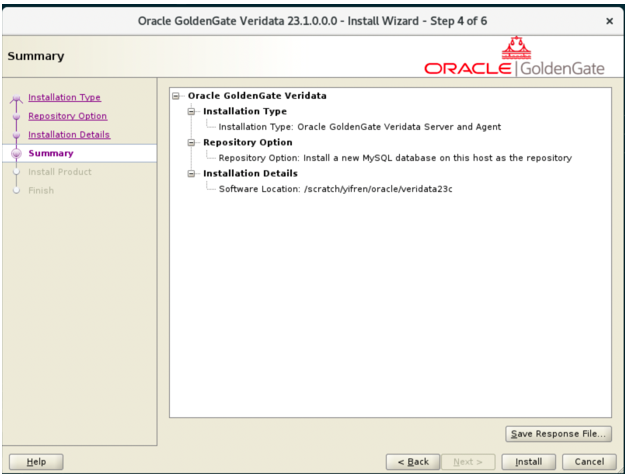 インストール・サマリー