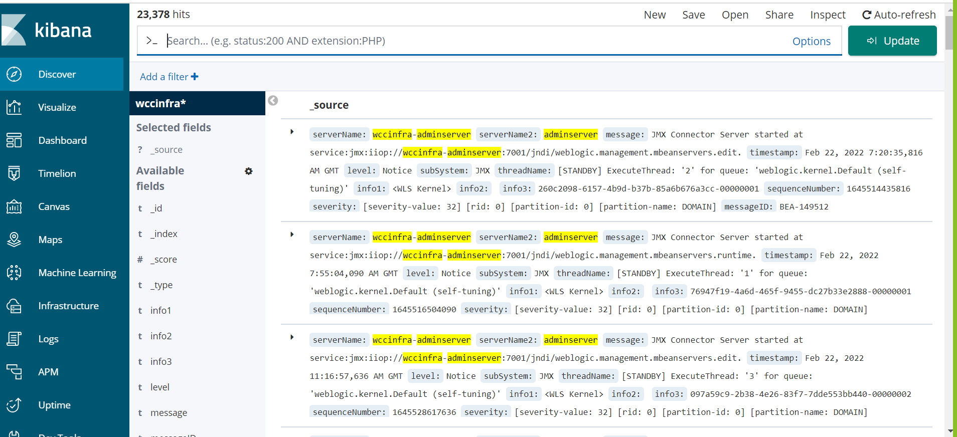 wcc-kibana-dashboard