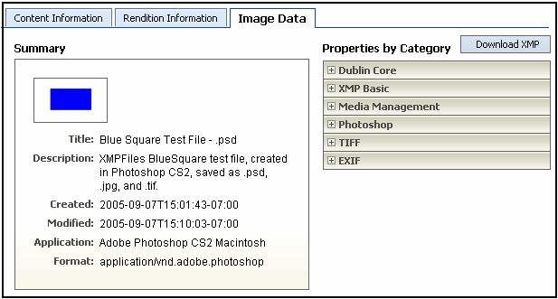 Photoshopの「イメージ・データ」ページの図 Photoshopの「イメージ・データ」ページの図