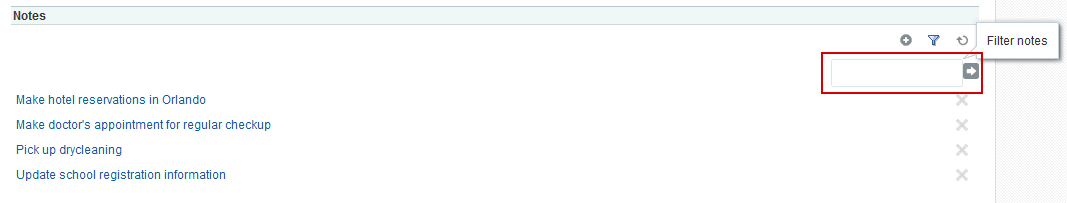 フィルタリング・ツールバー