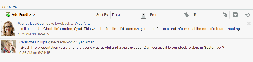 フィードバック