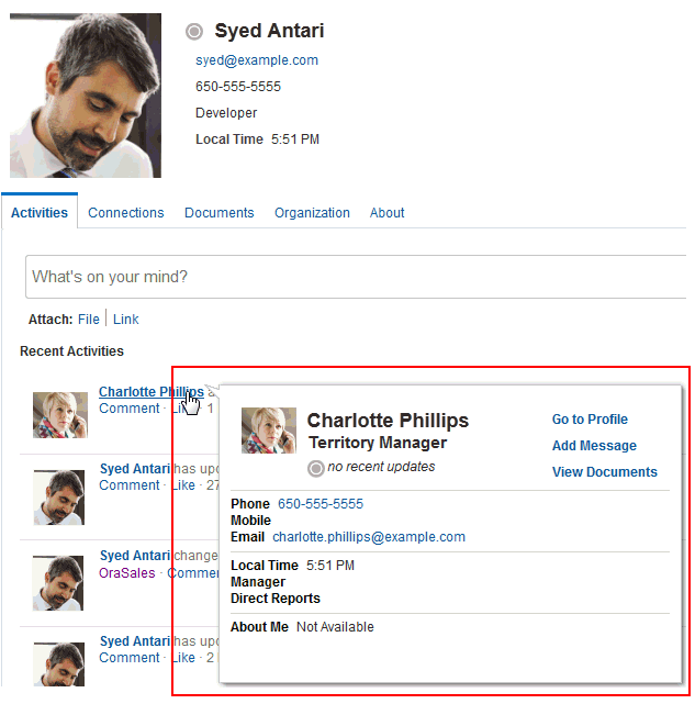 プロファイル・ポップアップ