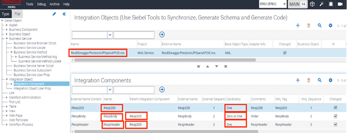 The surrounding text describes the Integration Components, their parent, and cardinality.