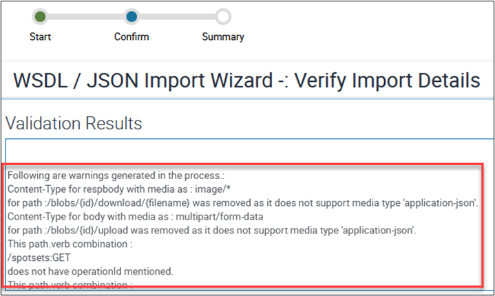 This image shows warnings.