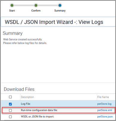 This image shows the files downloaded during the import process.