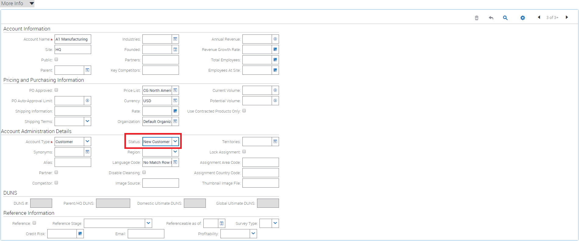 English User New Customer Screen: This image is described in the surrounding text.