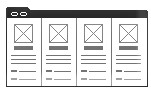 Generic Layout of the DotComAppletListHorizontal Template. This image is described in surrounding text.