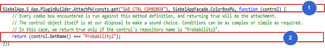 Attaching the Plug-in Wrapper to a Control: This image is described in the surrounding text.