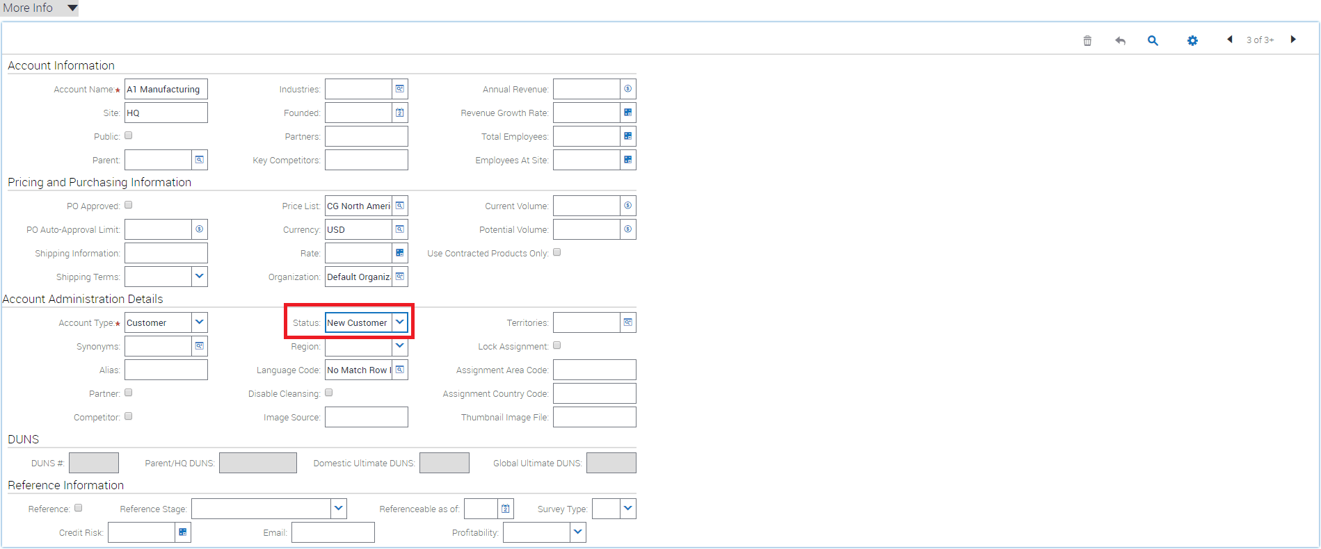 English User New Customer Screen: This image is described in the surrounding text.