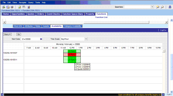 Asset Availability Gantt Chart: This image is described in the surrounding text.
