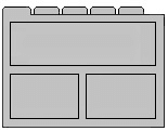 Generic Layout of the ViewDetail3 Multi Child Template. This image is described in surrounding text.