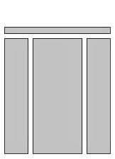 Generic Layout of the DotCom View 25 50 25 Home Template. This image is described in surrounding text.