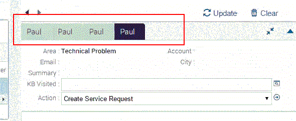Multiple Chat Requests Flash: This image shows four incoming Client Service Requests for user Paul.