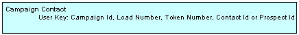 Marketing Person Integration Components. This image shows the component Campaign Contact (User Key: Campaign Id, Load Number, Token Number, Contact Id or Prospect Id)
