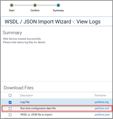 This image shows the files downloaded during the import process.