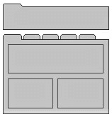 Generic Layout of the DotComViewDetailMultiChild Template. This image is described in surrounded text.