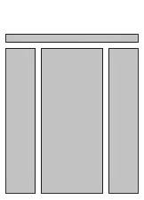 Generic Layout of the DotCom View 25 50 25 Home Template. This image is described in surrounding text.