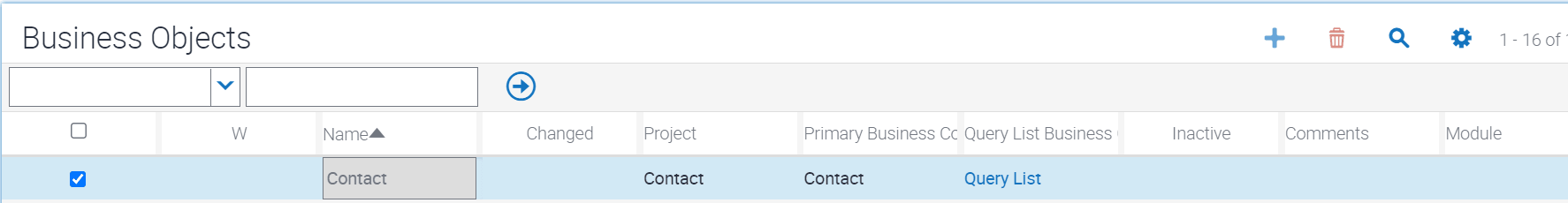 Business object to which business components are to be mapped: This image is described in the surrounding text.