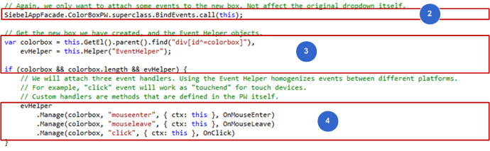 Customizing the Plug-In Wrapper to Bind Custom Events to a Control: This image is described in the surrounding text.