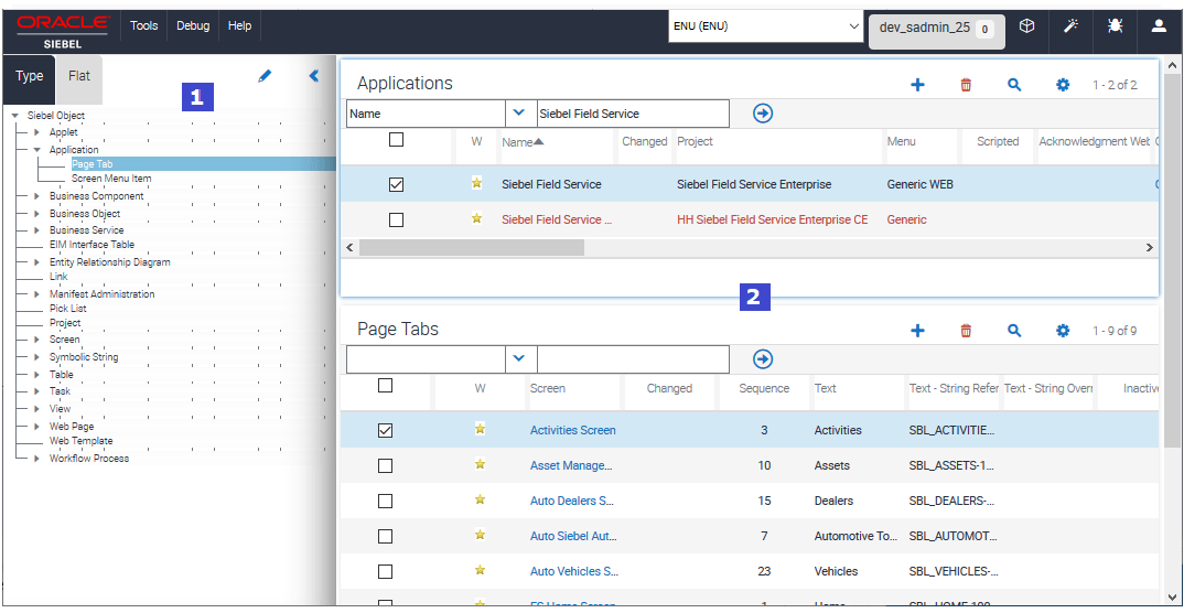 How Web Tools Displays Relationships Between Object Types: This image is described in the surrounding text.