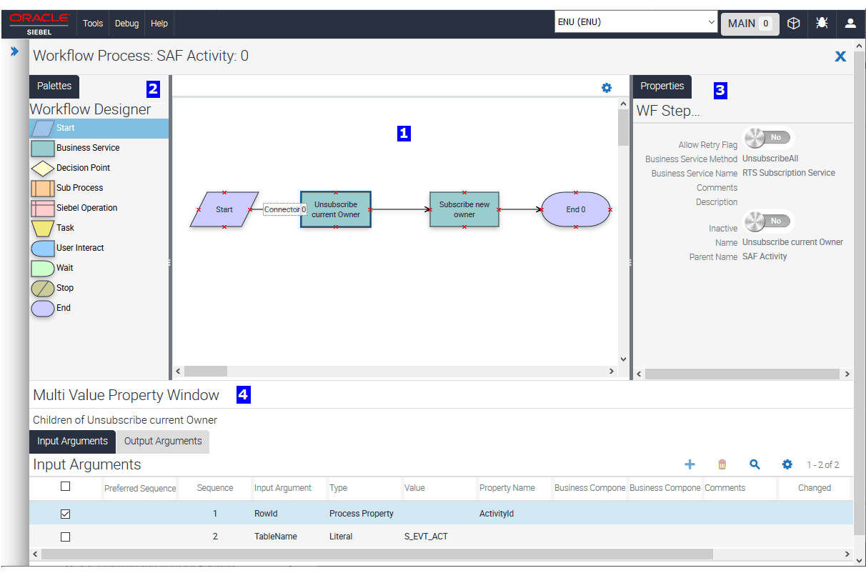 Elements in the Process Designer: This image is described in the surrounding text.