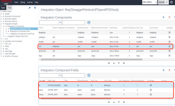 The surrounding text describes the integration component fields listed in the Integration Components pane.