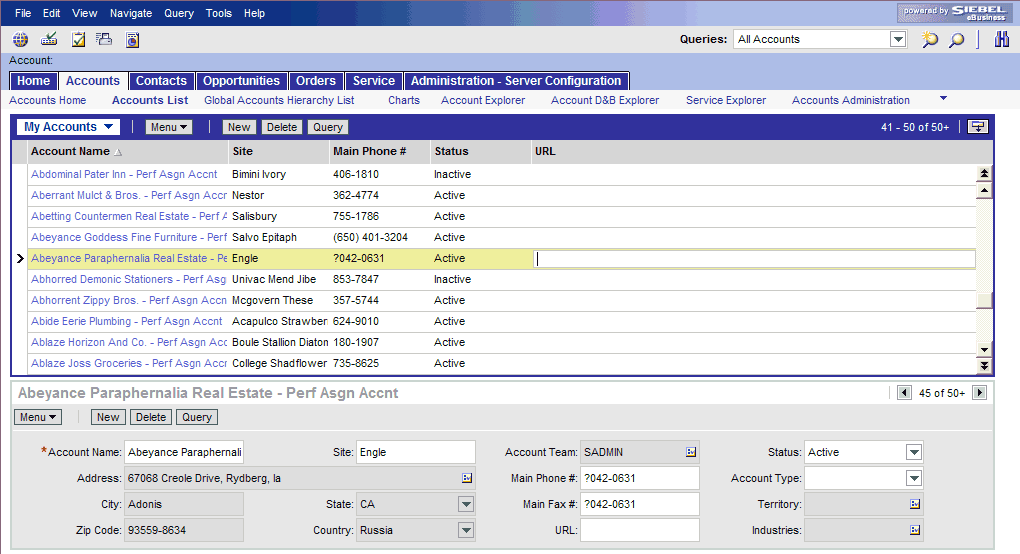 My Accounts View: This image is described in the surrounding text.