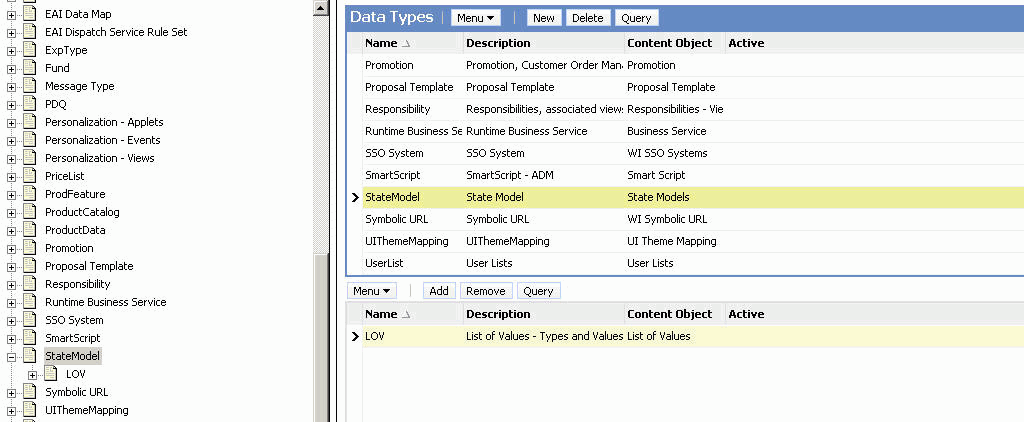 Creating a Child Data Type Relationship: This image is described in the surrounding text.