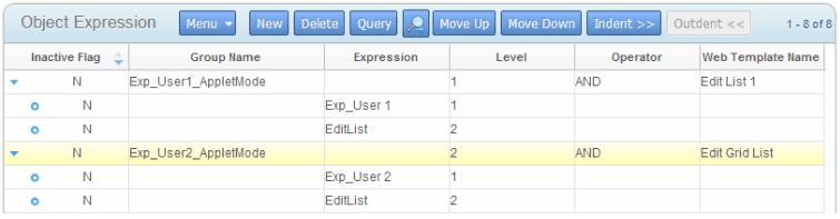 Object Expression list: This image is described in the surrounding text.