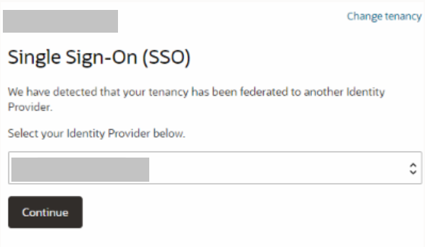 サインオンを使用したテナンシの設定 サインオンを使用したテナンシの設定