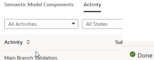 完了状態を表示するメイン・ブランチの検証 完了状態を表示するメイン・ブランチの検証