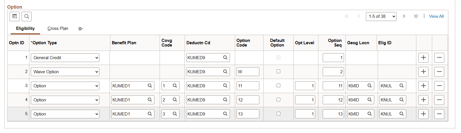 Benefit Program Table_Plan Type and Option (Page 2 of 2)