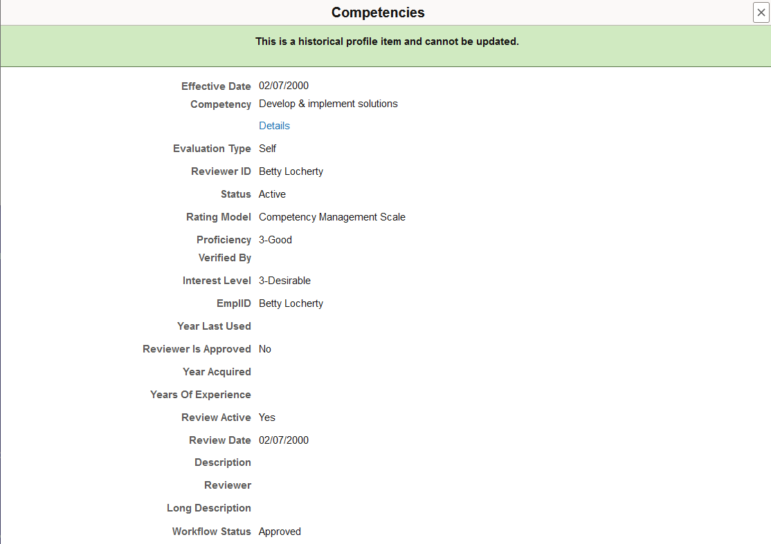 <><Content Type> (Item Details) page for a historical row