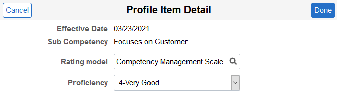 Profile Item Detail (Related Content Type) Page