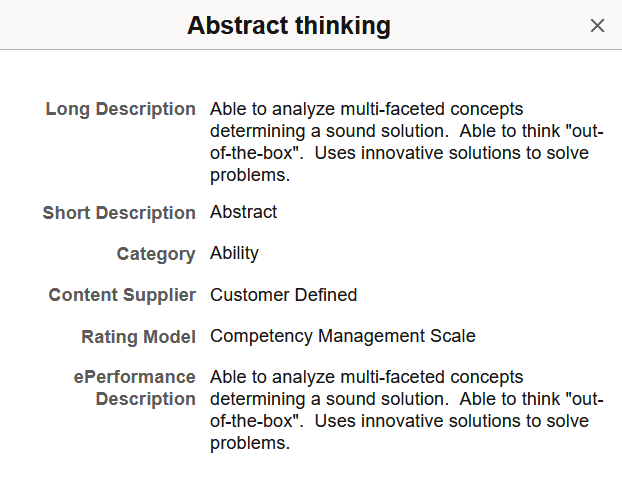 <><Content Item> (Details) page