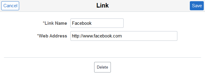 Link page