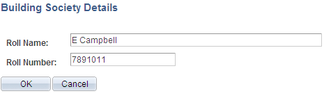 Building Society Details page