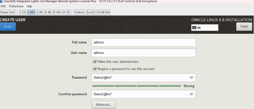 User example