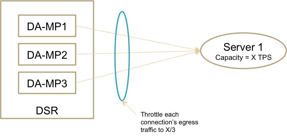 DSR Per-Connection Egress Throttling