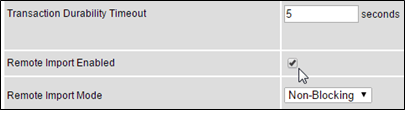 Remote Import Enabled