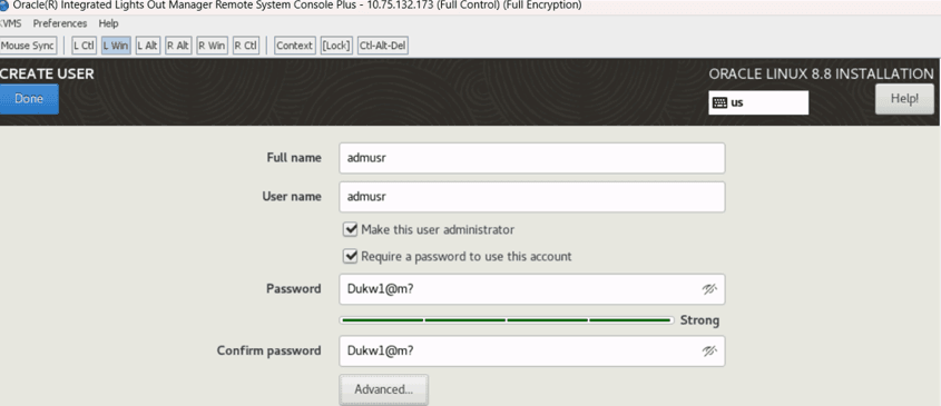 User example